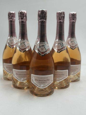 Vranken, Demoiselle Rosé - Champagne Brut - 6 Flessen (0.75, Nieuw