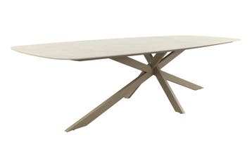 Taste Prado keramische Deens ovale tuintafel 300x110 cm. -, Verzenden, Nieuw, Rond, Rvs