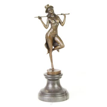 A BRONZE SCULPTURE OF A REVUE DANCER (Beeldjes - Decoratie), Verzenden, Nieuw
