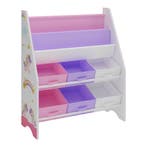 [en.casa] Kinderrek Ponteceso 74x62x26,5 cm eenhoornmotief, Verzenden, Nieuw