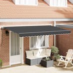 vidaXL Inklapbaar Zonnescherm Antraciet 350 x 200 cm Stof, Tuin en Terras, Zonneschermen, Verzenden, Nieuw
