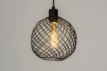 Rietveld Hanglampen - Zwart - Metaal, Verzenden, Nieuw