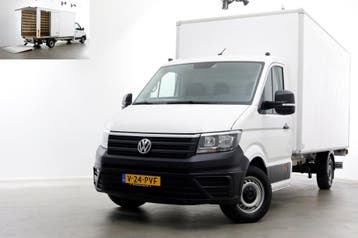 Volkswagen Crafter 35 2.0 TDI 140pk Bakwagen met laadklep en, Gebruikt, Euro 6, Volkswagen, Wit