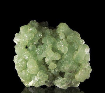 Phrenite Kristallen op matrix - Hoogte: 60 mm - Breedte: 50