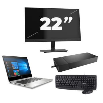 HP ProBook 430 G7 -   i3-10e 8GB  - 256GB  + 1x 22 inch, Computers en Software, Qwerty, Verzenden, 8 GB, 13 inch