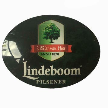 Occasion - Ovale taplens Lindeboom pilsener, Verzenden