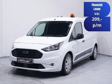Ford Transit Connect 1.5 TDCi 100 pk L2 Airco, Trekhaak, Stof, Gebruikt, Euro 6, Wit