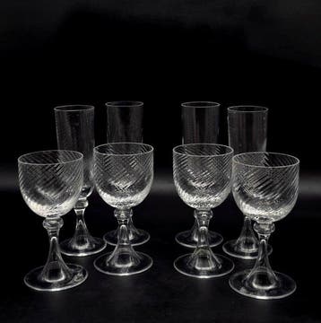 Nason Moretti - Drinkservies (8) - Gotische Clear - Kristal