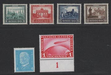 Duitse Rijk 1930/1931 - volledige postfrische (MNH) afdeling, Postzegels en Munten, Postzegels | Europa | Duitsland, Gestempeld