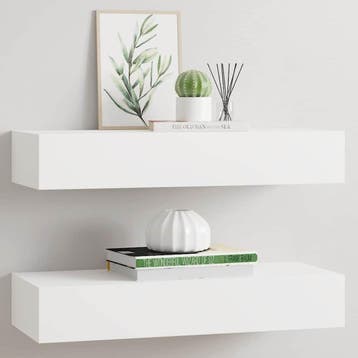 Wandschap met lade 60cm - Wit | Retourdeal 34% Korting, Ophalen of Verzenden, Zo goed als nieuw