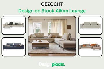 GEZOCHT: Design on Stock Aikon Lounge — Direct Inkoop, Ophalen of Verzenden, Zo goed als nieuw, Bankstel Bank Zetels Sofa Hoekbank Design bank