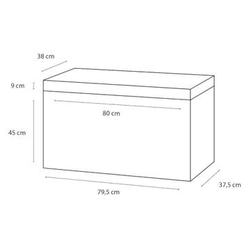 Badkamermeubelset Differnz Somero Met Beton Wastafel 80 cm, Ophalen of Verzenden, Nieuw
