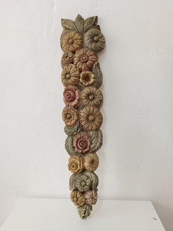 Wanddecoratie - Exquisiet decoratieve muurappliqué /