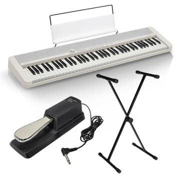 Casio CT-S1 76 WH Keyboard met Standaard en Sustainpedaal,, Ophalen of Verzenden, Nieuw