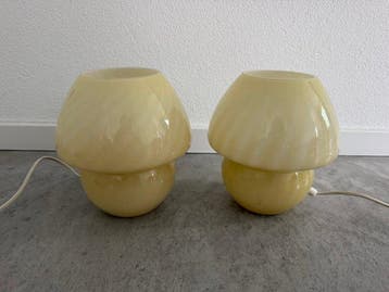Hustadt Leuchten - Hustadt - Lamp (2) - paddenstoel - Glas -