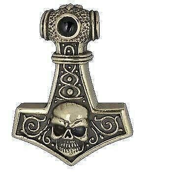 Hamer van Thor Skull van Brons, Sieraden, Tassen en Uiterlijk, Kettinghangers, Overige kleuren, Nieuw, Kruis of Symbool, Overige materialen