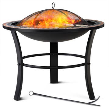 Vuurkorf Sevilla Mozaïek Ø 76cm Rond (Barbecue-Vuurkorf), Verzenden, Nieuw