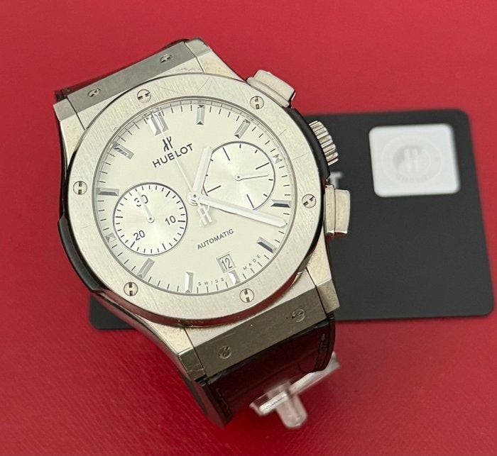 Hublot - Classic Fusion Chronograph Opaline - 521.NX.2611.LR, Sieraden, Tassen en Uiterlijk, Horloges | Heren