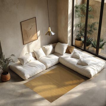 Gevlochten vloerkleed Raya in jute-look - 120 x 170 cm, Verzenden, Nieuw