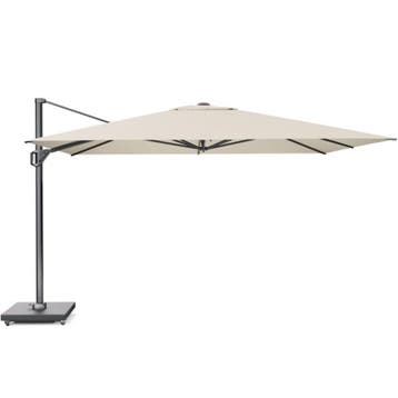 Challenger T1 premium zweefparasol 400x300 cm champagne, Tuin en Terras, Ophalen of Verzenden, Nieuw