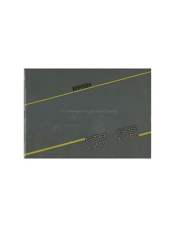 1986 FERRARI GTB | GTS TURBO PERSMAP ENGELS 425/86, Boeken, Nieuw, Ferrari, Author