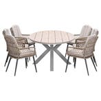 Garden Impressions Kalibo tuinset 7-delig - Tulli tuintafel, Verzenden, Nieuw