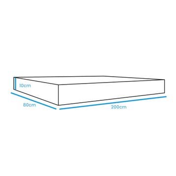 Matras Camping 200x80cm | Compact | OP=OP!, Caravans en Kamperen, Ophalen of Verzenden, Nieuw, 1-persoons