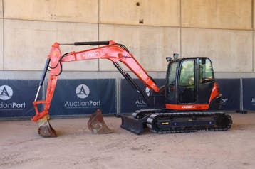 Veiling: Rupsgraafmachine Kubota KX080-4 Diesel 46kW 2023, Ophalen, Graafmachine