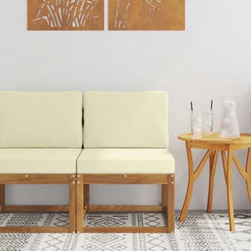 vidaXL Buiten Midden Sofa Massief Acaciahout, Verzenden, Nieuw
