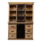 Buffetkast Mangohout Milan 140 X, Huis en Inrichting, Kasten | Buffetkasten, Verzenden, Nieuw, Overige houtsoorten, Industriële meubels