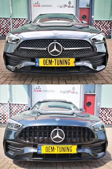 Grille geschikt voor C-Klasse W206 | GT-R Black Style | 21+, Voor, Mercedes-Benz, Nieuw, Ophalen of Verzenden