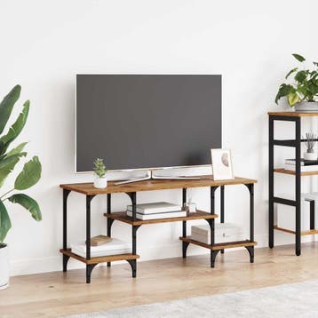 vidaXL TV-kast Oud Hout 102 x 35 x 45,5 cm Gemonteerd hout, Minder dan 50 cm, Verzenden, Nieuw, Minder dan 100 cm