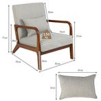 LIVSK Loungestoel met Armleuningen - Ergonomisch Ontwerp - Z, Vacatures