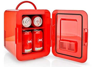Mini koelkast - Skincare Fridge - Frigobox - 4 Liter - Rood, Verzenden, Zo goed als nieuw