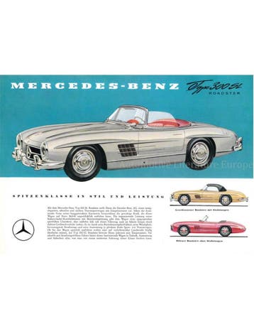 1959 MERCEDES BENZ 300 SL ROADSTER LEAFLET DUITS, Boeken, Nieuw, Author
