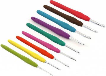 Opry Soft Grip Haaknaaldenset - 2 t/m 6 mm - Set met 9 mat, Hobby en Vrije tijd, Breien en Haken, Ophalen of Verzenden, Nieuw