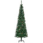 Kunstmatige Kerstboom, Slank, Dennenappels, Brandvertragend,, Verzenden, Nieuw