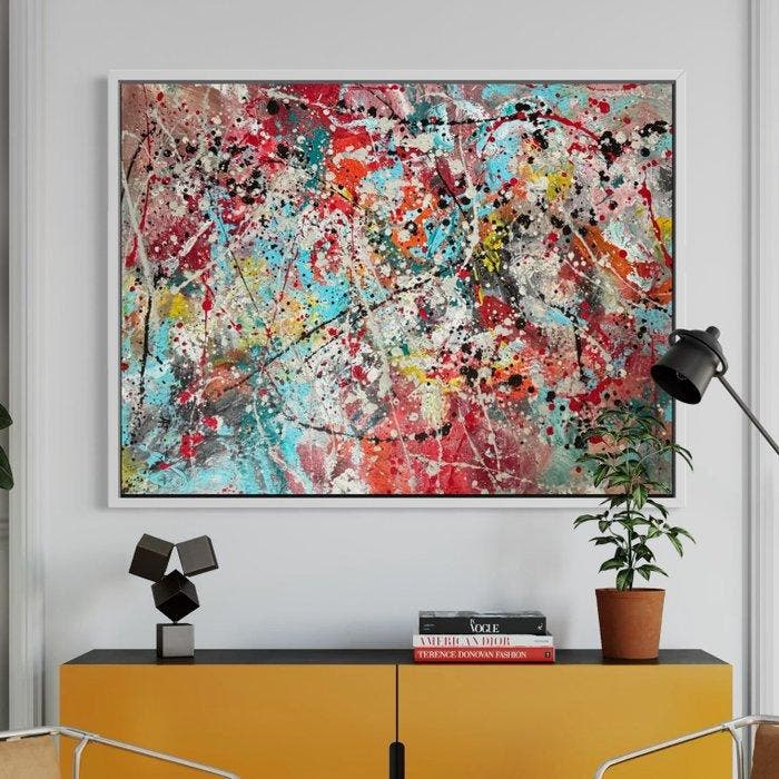 AT studio - L’écho des cœurs sous le soleil., Antiek en Kunst, Kunst | Schilderijen | Modern