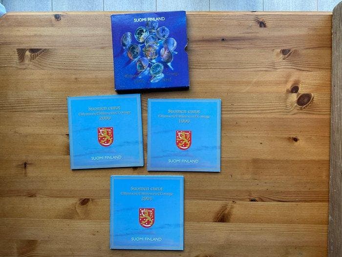 Finland. Year Set (BU) 1999/2001 (3 sets) (Zonder, Postzegels en Munten, Munten | Europa | Niet-Euromunten