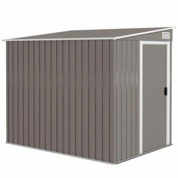 Metalen Tuinhuis 2,81m² 154x206,5x181 Cm Tuinschuur Met Less, Verzenden