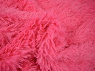 Langharig bont stof – Fuchsia, 120 cm of meer, Ophalen of Verzenden, Roze, Polyester