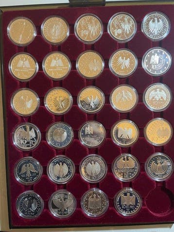 Duitsland. 10 Euro 2002/2015 (29 coins) Proof
