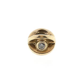 Pandora bedel; Goud; Zirconia Eye (Hanger of bedel), Ophalen of Verzenden, Gebruikt, Goud, Overige merken