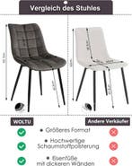 24goodz Eetkamerstoel Set van 2 - Ergonomisch en Comfortabel, Huis en Inrichting, Stoelen, Verzenden, Nieuw
