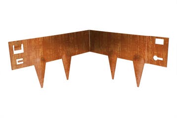 Cortenstaal Borderrand Binnenhoek voor Borderrand 16 cm Hoog, Verzenden, Nieuw