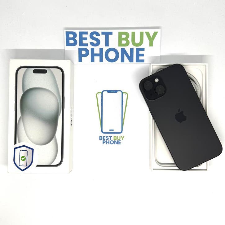 iPhone 15 128GB zwart /100% batt /zeer net /garantie, Telecommunicatie, Mobiele telefoons | Apple iPhone, Zonder abonnement, 128 GB