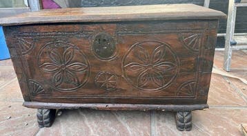 Large Rajasthani chest - Hout - India - late 19th - early, Antiek en Kunst