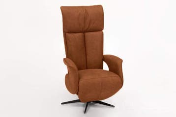 Relaxfauteuil Uitgeest - relaxfauteuils - Cognac, Nieuw, Stof