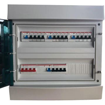 ABB groepenkast IP65 met 12 groepen, 1 krachtgroep, 3, Ophalen of Verzenden, Nieuw
