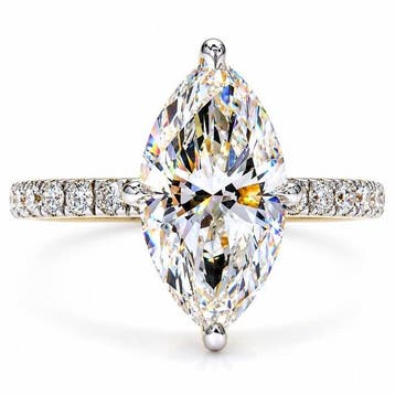 Zonder minimumprijs - Ring - 18 karaat Geel goud - 3.40ct., Nieuw